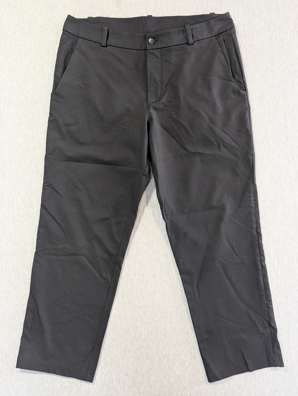 Lululemon Commission Pants Men's 38 Black Slim Warpstreme